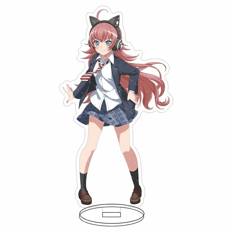Anime BanG Dream! Poppin'Dream!15cm Nyubara Reona Toyama Kasumi Tamade Chiyu Acrylic Stand Figure Model Plate Props Cosplay Gift