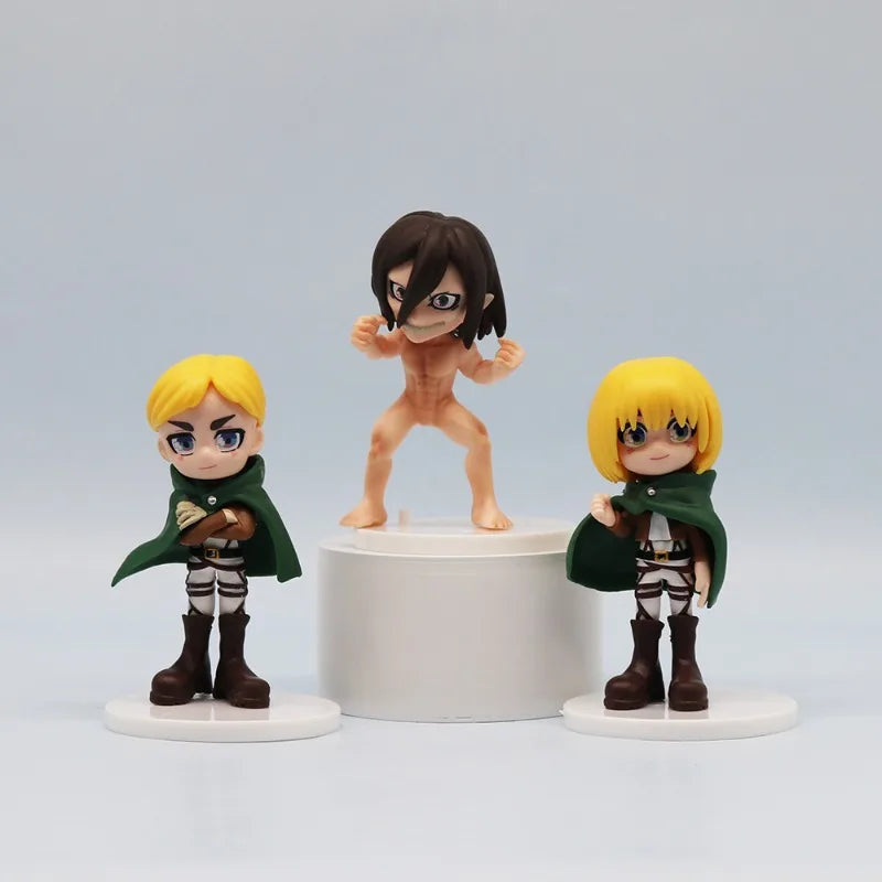 Attack on Titan Eren Yeager Mikasa Ackerman anime character figure personality handsome decorative ornament model boy gift