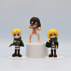 Attack on Titan Eren Yeager Mikasa Ackerman anime character figure personality handsome decorative ornament model boy gift