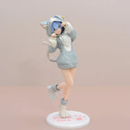 @ 22cm Re:ZERO Starting Life in Another World Ram/Rem Anime Girl Figure Fluffy Pack Ram/Rem Action Figure Adult Model Toys Gifts