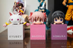 10cm Anime Puella Magi Madoka Magica Kaname Madoka Figure Leaning Collections Model Doll Toy Q Version Cute Three Models PVC