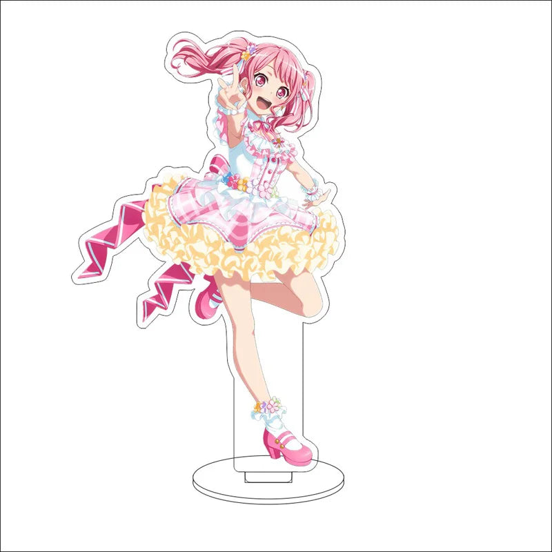 Anime BanG Dream! Acrylic Stand Ornaments Kasumi Toyama Ran Mitake Aya Maruyama Yukina Minato Figure Stand Halloween Gifts