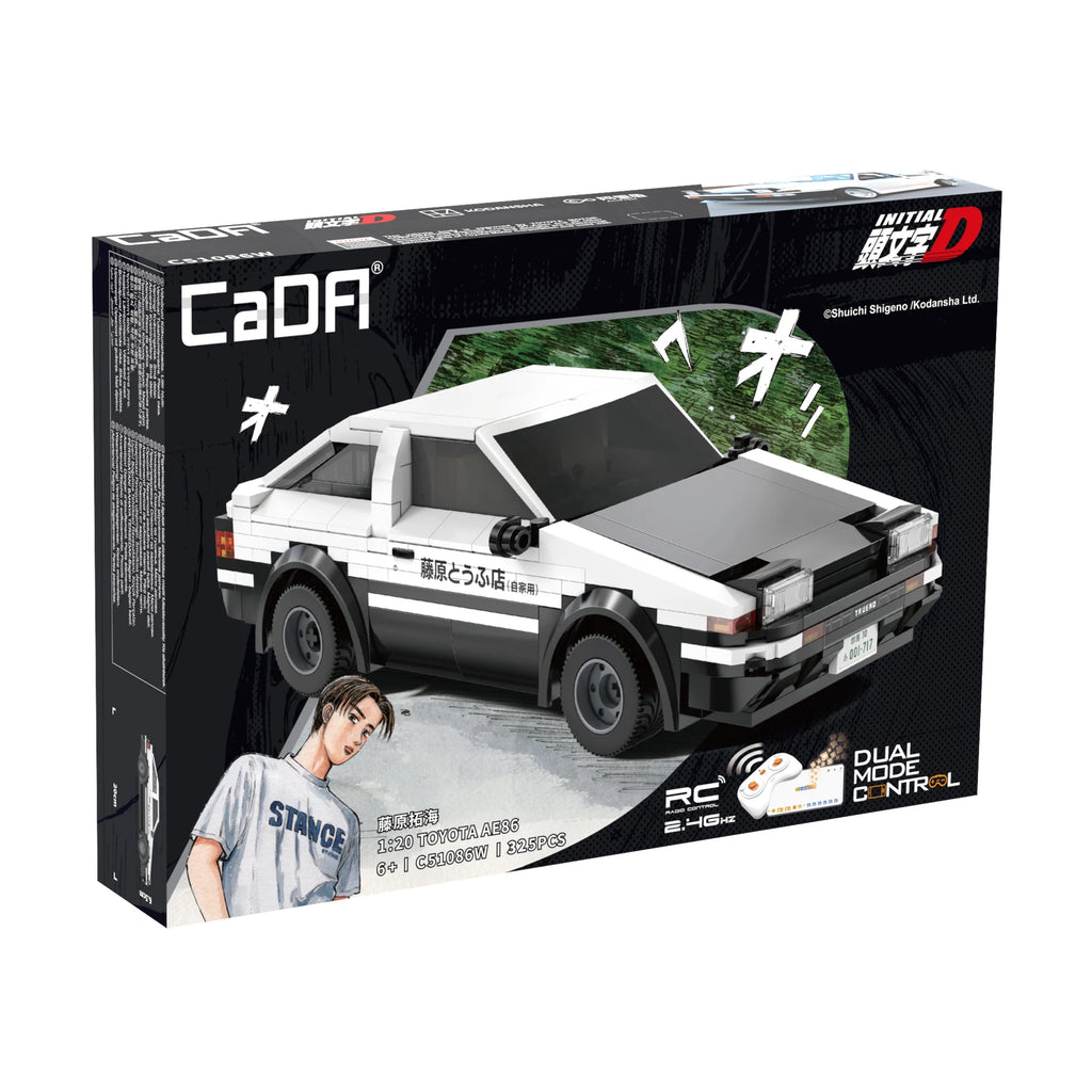 Cada 325Pcs City technical RC Drift Racing Car Building Blocks DIY Toyota AE86 Sports Car Bricks Gifts Toys For Children Gifts
