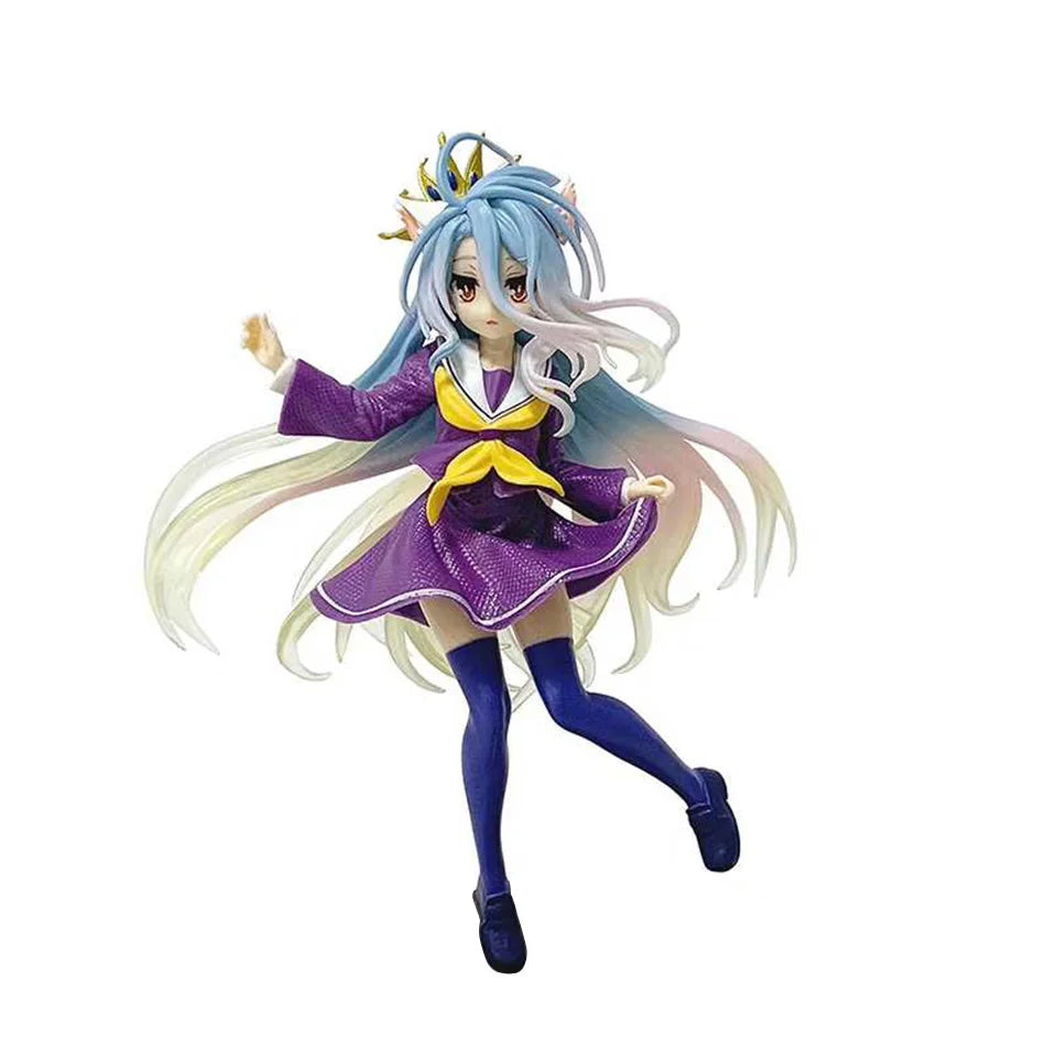 Anime NGNL No Game No Life White "19CM Figure Anime Shiro PVC Anime Action Figures Model Collection Ornament Anime Toy Gift