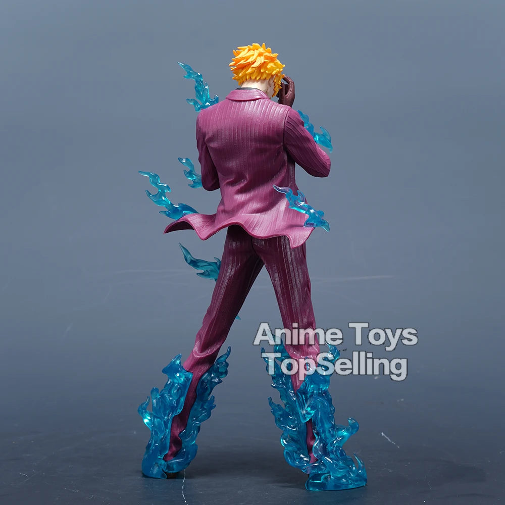 24cm/9.44in Anime One Piece Figure Sanji Figures Pvc Statue Collection Model Toys for Children Gifts