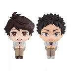 10cm Oikawa Tooru Figure Haikyuu Anime Figures Iwaizumi Hajime Look Up Action Figurine Pvc Model Collection Ornament Doll Toys