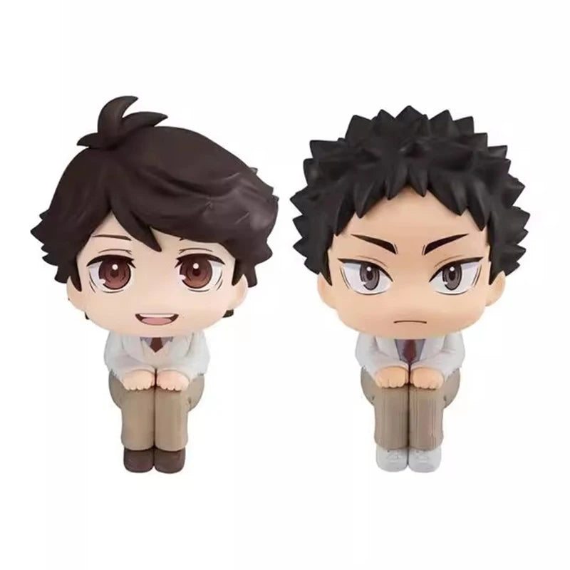 10cm Oikawa Tooru Figure Haikyuu Anime Figures Iwaizumi Hajime Look Up Action Figurine Pvc Model Collection Ornament Doll Toys