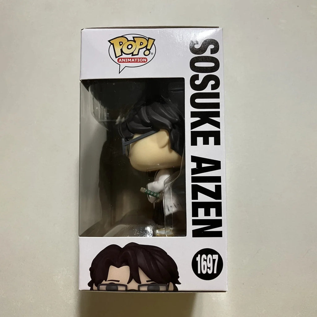 Bleach Anime Figure Sosuke Aizen #1697 Funko Pop Vinyl Figures Collectible Decoration Limited Edition Model Birthday Toy Gift