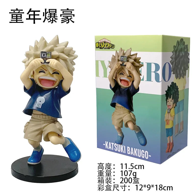 New Arrival My Hero Academia Cartoon Childhood Izuku Midoriya Childhood Katsuki Bakugo Figure Model Decoration Doll Toy Gift