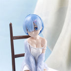 17cm Anime Re: Life In A Different World From Zero Rem Sit On Chairs Action Figures Collection PVC Model Kids Toy Christmas Gift