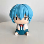 Evangelion Ayanami Rei Asuka Action Figures Anime PVC Mode Figures Sitting Desktop Ornament Collection Kids Toys Gift