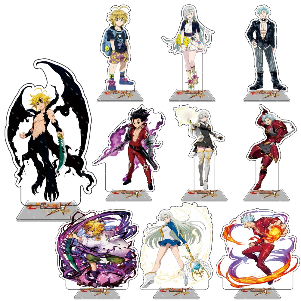 Anime The Seven Deadly Sins 15cm Acrylic Stand Model Figure Cosplay Plate Holder Topper Fans Christmas Desk Decor Gift