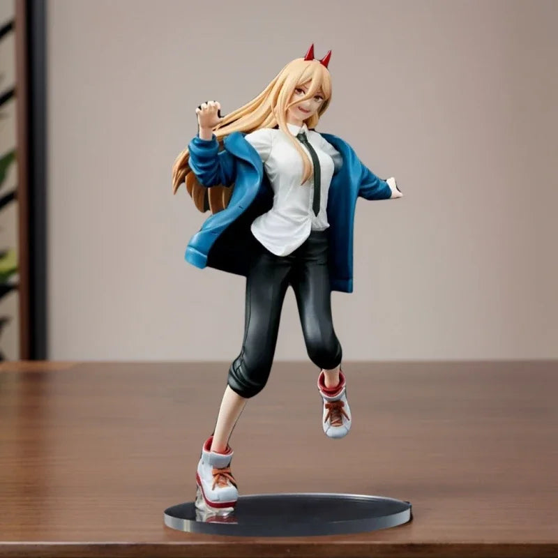 Anime Power Toys Chainsaw Man Action Figure Demon of Blood Power Figure Peripheral Model PVC Collection Toys Birthday Gifts