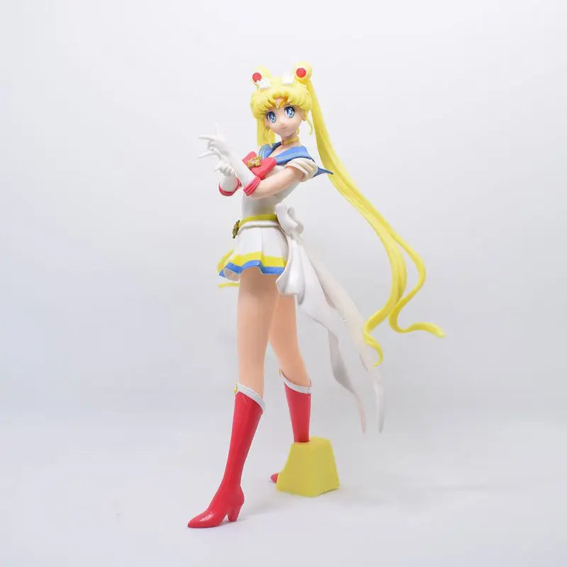 Sailor Moon Character Super Moon Rabbit Water Ice Moon Gold Wood Water Fire Neptune Ornament Anime Q Version PVC Model Gift