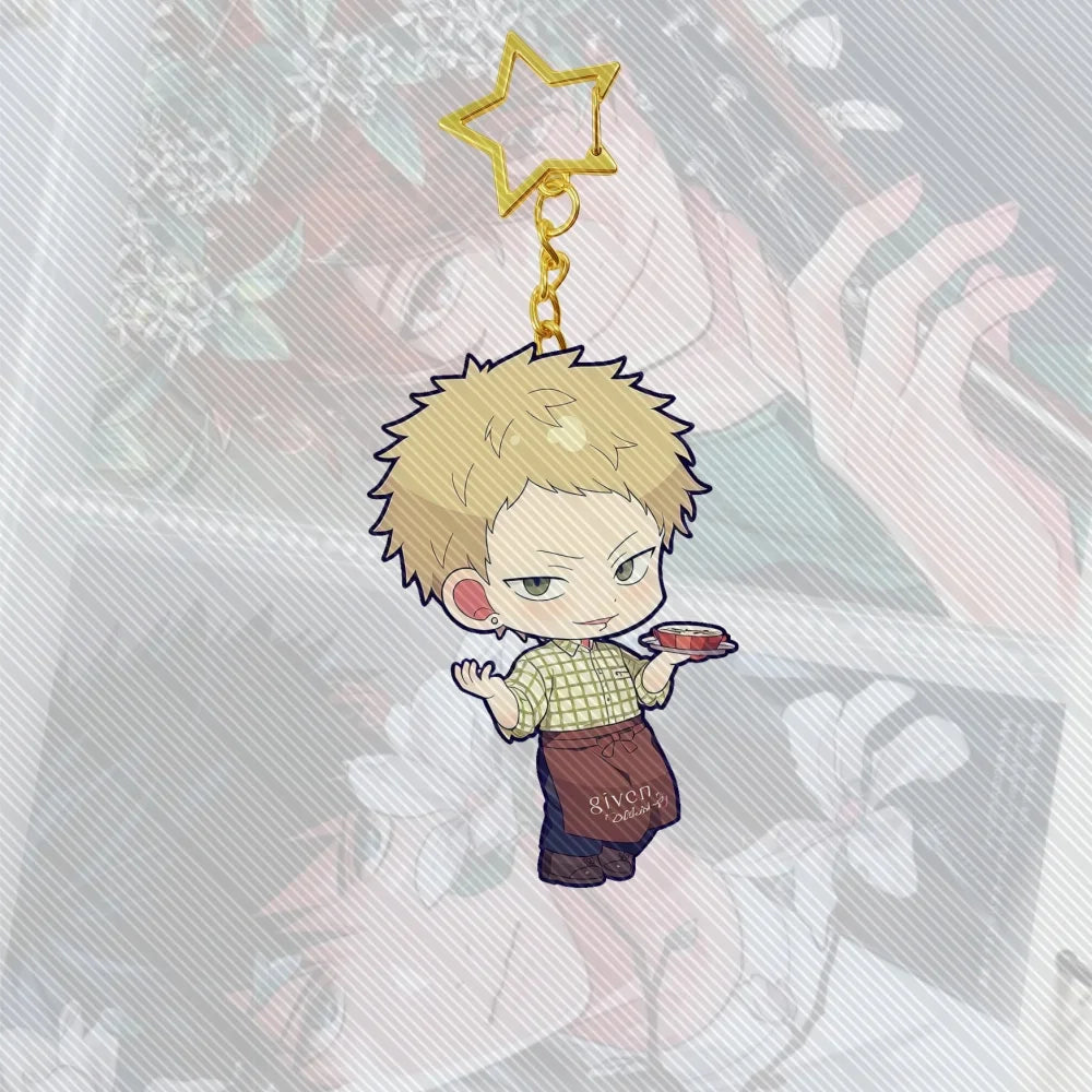 6CM BL Anime given cute Acrylic Keychain Model Cosplay Characters Ornament Accessories Good Christmas Gifts