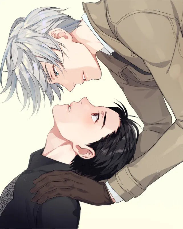 Victor Nikiforov Katsushige Yuuri diamond Painting Anime Wall Art  for Yuri on Ice Fans Home Decor Stylish Wall Decor