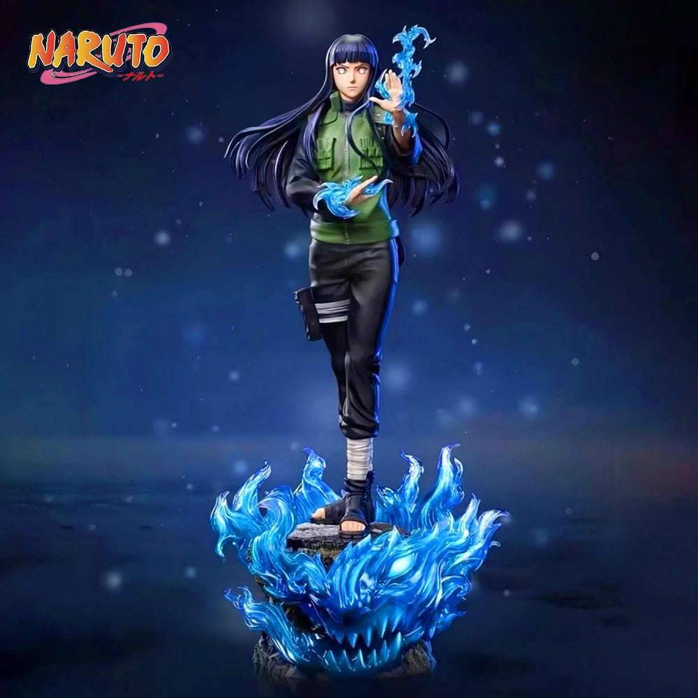 34cm/13.39in Anime NARUTO Figure Hyuga Hinata Action Figures Pvc Statue Desktop Ornamen Collection Model Toys Gifts