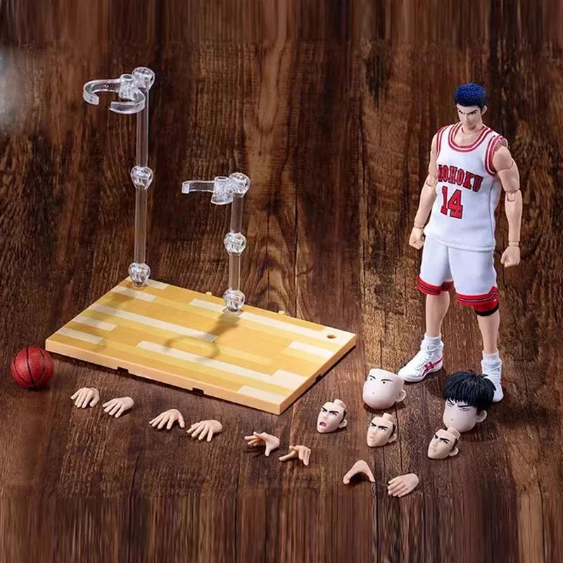 Dasin/Great Toys/GT Slam Dunk Hanamichi Sakuragi Kaede Rukawa Mitsui Hisashi Akagi Takenori Ryota Miyagi 1/12 PVC Action Figure