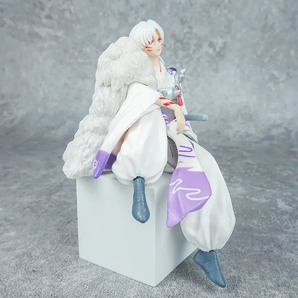 Anime Inuyasha Sesshoumaru Decoration Ornaments Action Figure Collection Model Toy for Children Birthday Toys Christmas Gif
