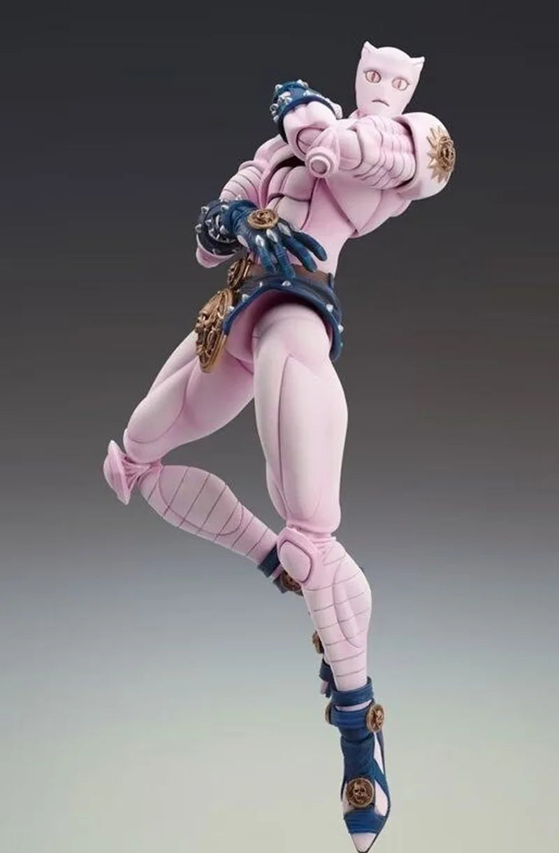 Jojo'S Bizarre Adventure Jojo Kira Yoshikage Killerqueen Anime Action Figurines Fashion Desktop Ornament Boy Toy Killer Queen