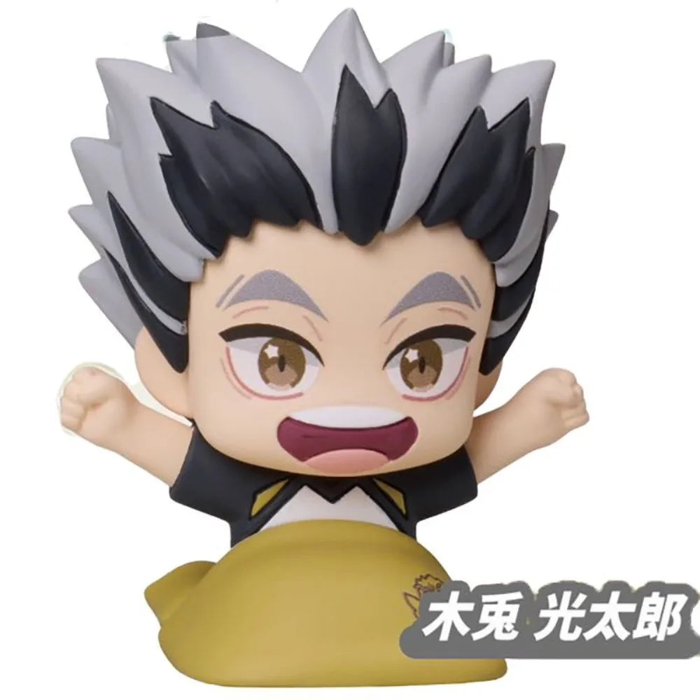 Anime Haikyuu Gashapon Toys Sleep Styling Vol.2 Oikawa Tooru Ushijima Wakatoshi Akaashi Keiji Cute Figure Model Dolls Gifts