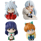 Inuyasha Action Figure Model Sitting Series Anime Peripheral Products Kagome Kikyo Sesshoumaru Rin Gashapon EX CASHAPON ORIGINAL