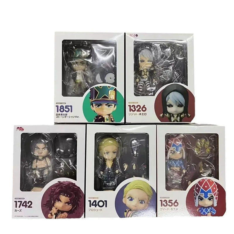 Anime Jojo's Bizarre Adventure Guido Mista Risotto Nero Q Version Action Figure Pvc Toy Model doll Toys Gift