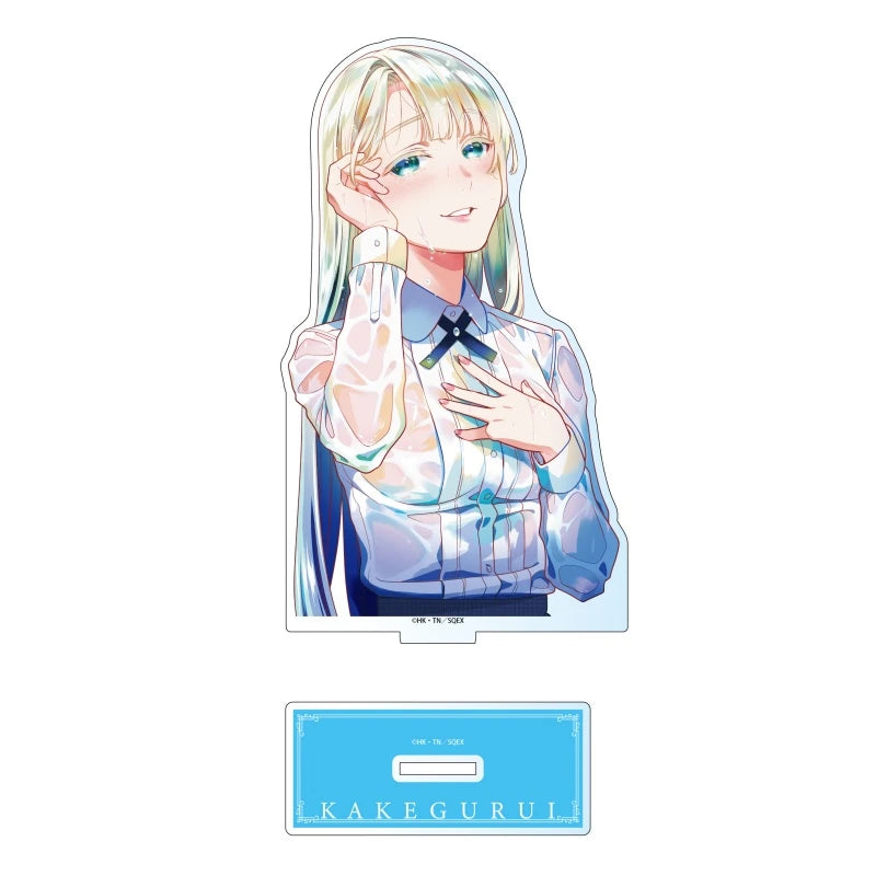 Anime Kakegurui Acrylic Stand figure Yumeko Jabami/Mary Saotome Stand Plate Cosplay Prop Decor Cartoons Gifts 15cm