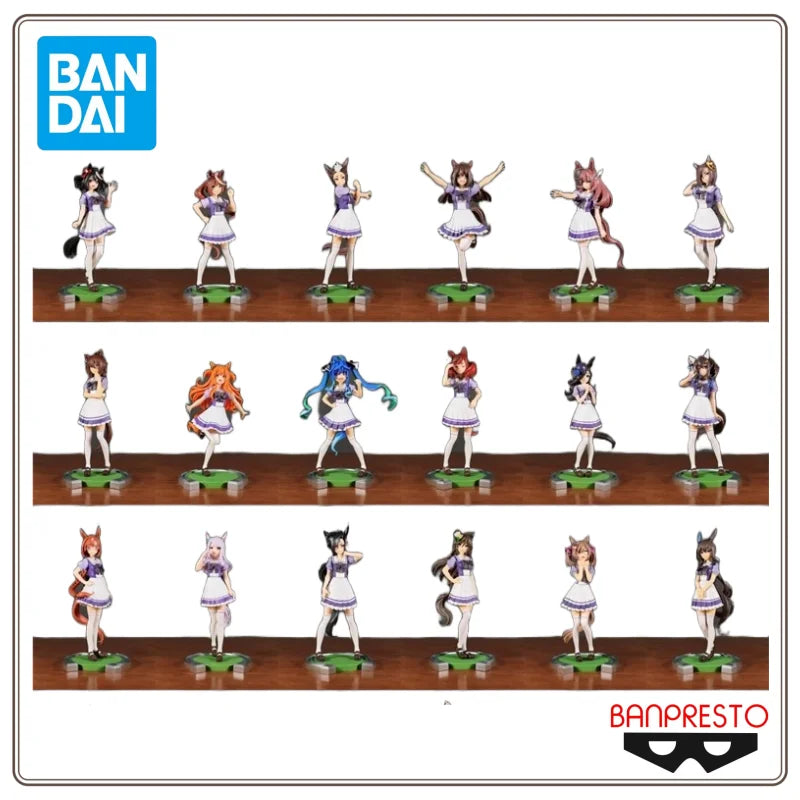 New in Stock Bandai Pretty Derby Special Week Daitaku Helios Silence Suzuka Oguri Cap Figurines Ornaments Anime Models Gifts