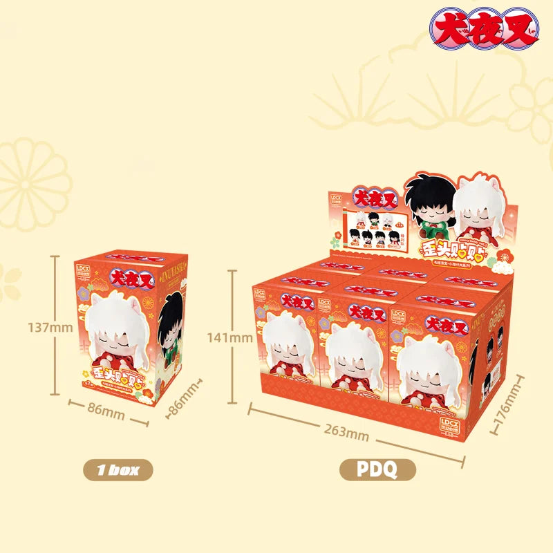 Inuyasha Action Figure Doll Peripheral Products  Kikyo Higurashi Kagome Sesshoumaru Rin Q-version Anime Ornaments Original