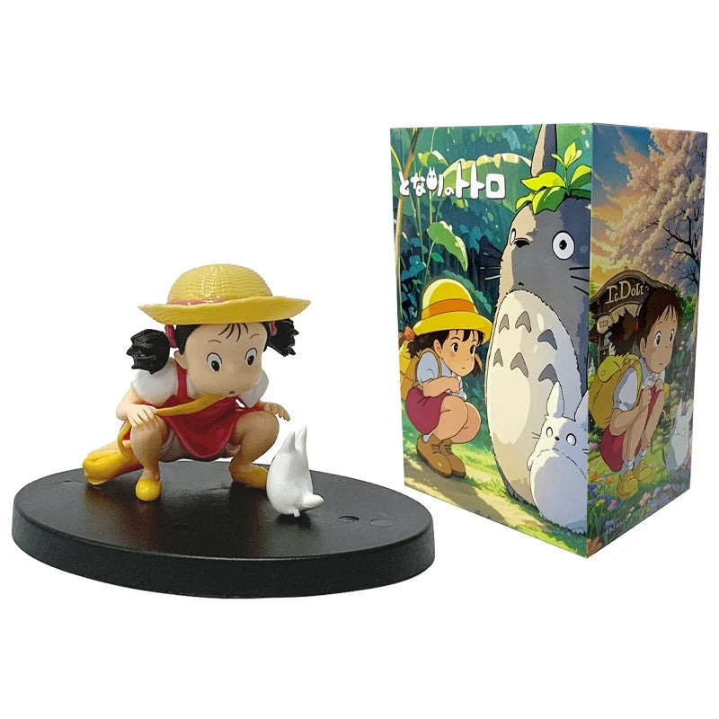 1-12pcs Anime Miyazaki Hayao Series Totoro Figure Mini Statue Cute Toys Room Ornaments Pvc Figures Toy Kid Gifts Collecctibles