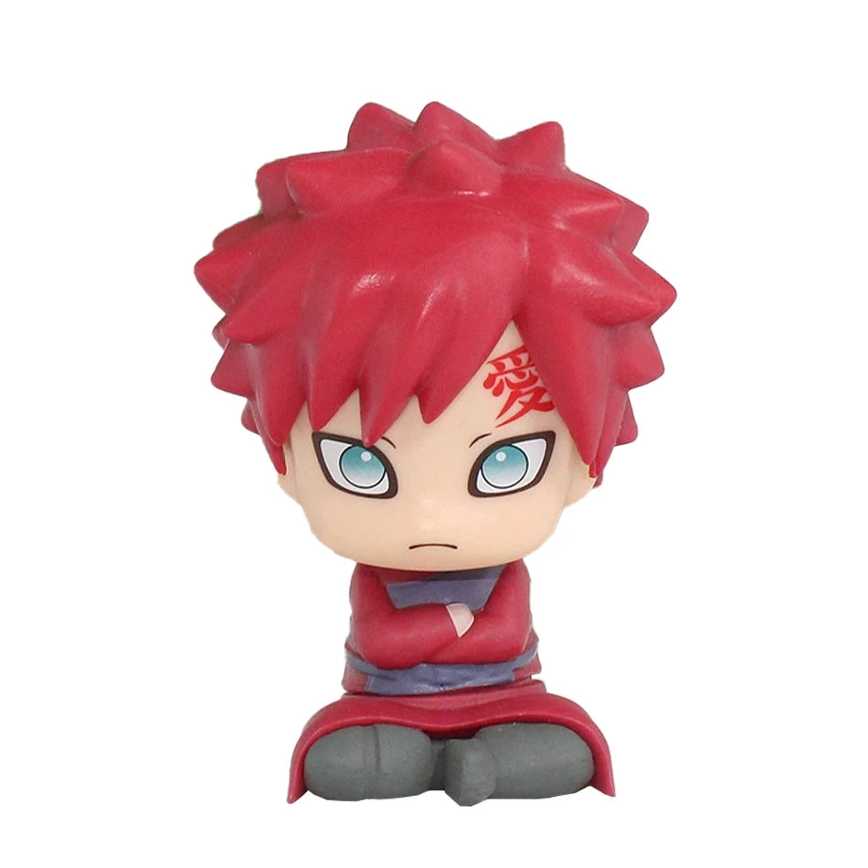 8pcs Set Anime Naruto Figure Kakashi Sasuke Uchiha Itachi Gaara Haruno Sakura Action Figural Q Version PVC Model Kids Toys Gift