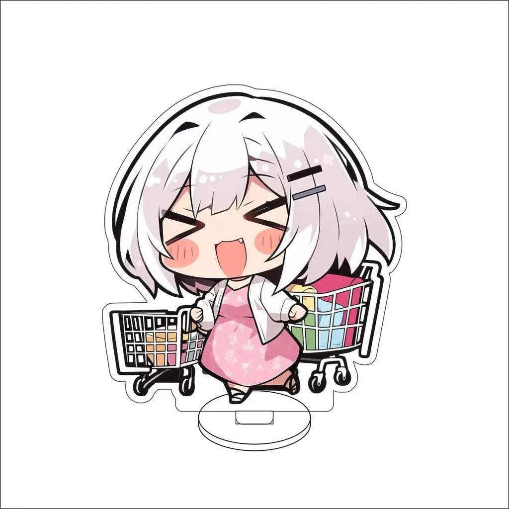 10CM Anime BanG Dream! Nendoroid Figure Stand Model Tsukushi Futaba/Nanami Hiromachi/Mashiro Kurata Cute Desk Decor Standing Sign Gifts