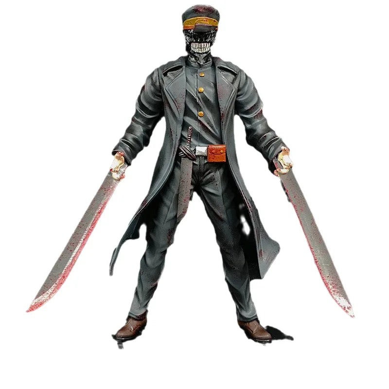New Chainsaw Man Kantana Man And Denji Pochita Anime Figure Model Statue Boys Collection Desktop Decoration Ornament Toys Gifts