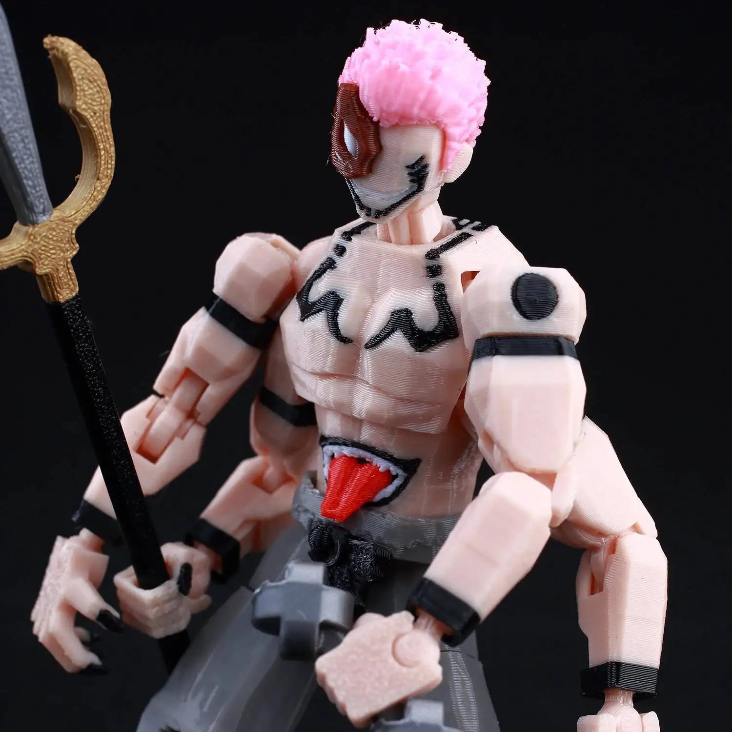 9L 3D Printed Anime Jujutsu Kaisen Sukuna Lucky13 Dummy 13 Movable Shapeshift T13 Action Figures Mannequin Toys for Collectors