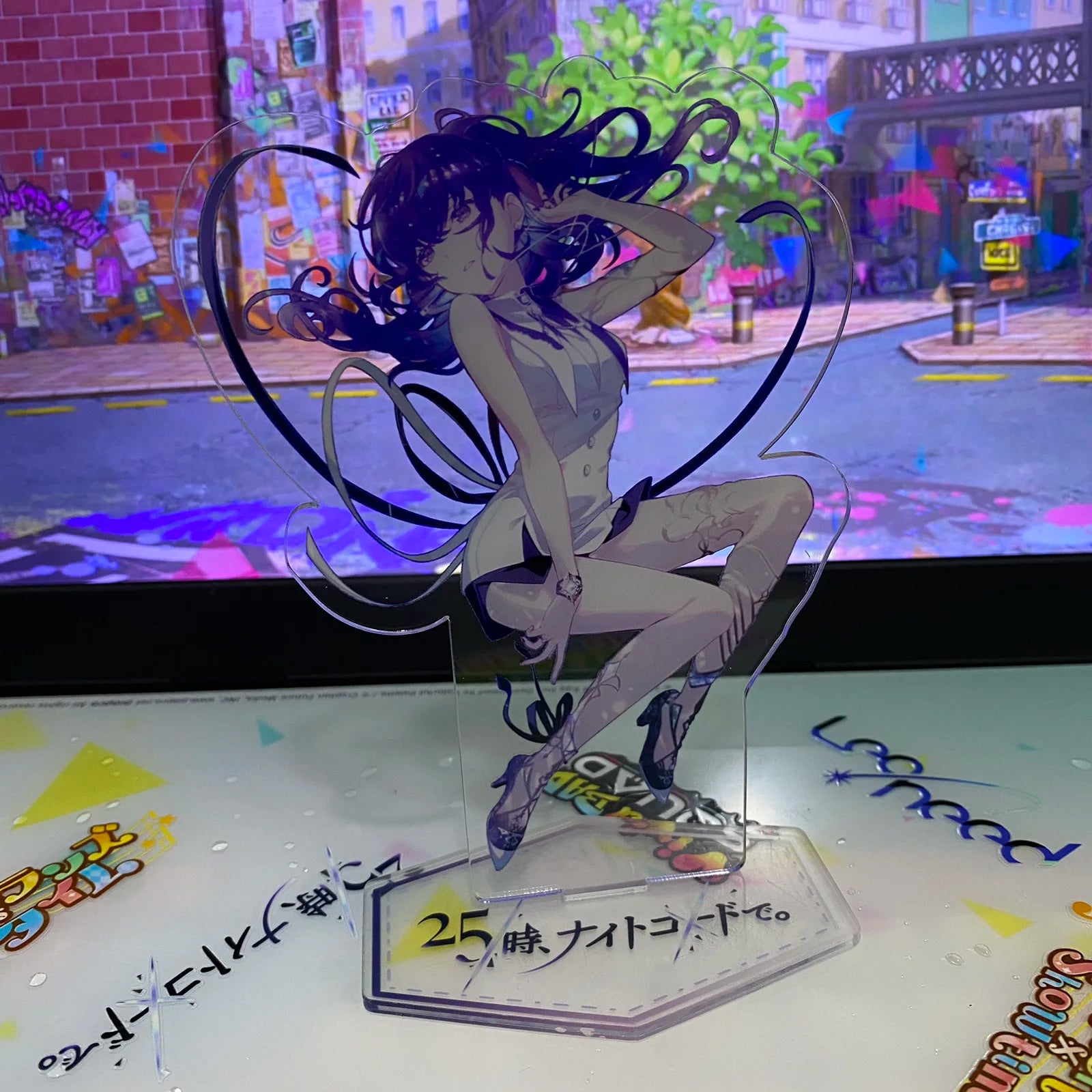 Anime Project Sekai Yoisaki Kanade Asahina Mafuyu Akiyama Mizuki Shinonome Ena Acrylic Stand Model Desk Display Standing Figure