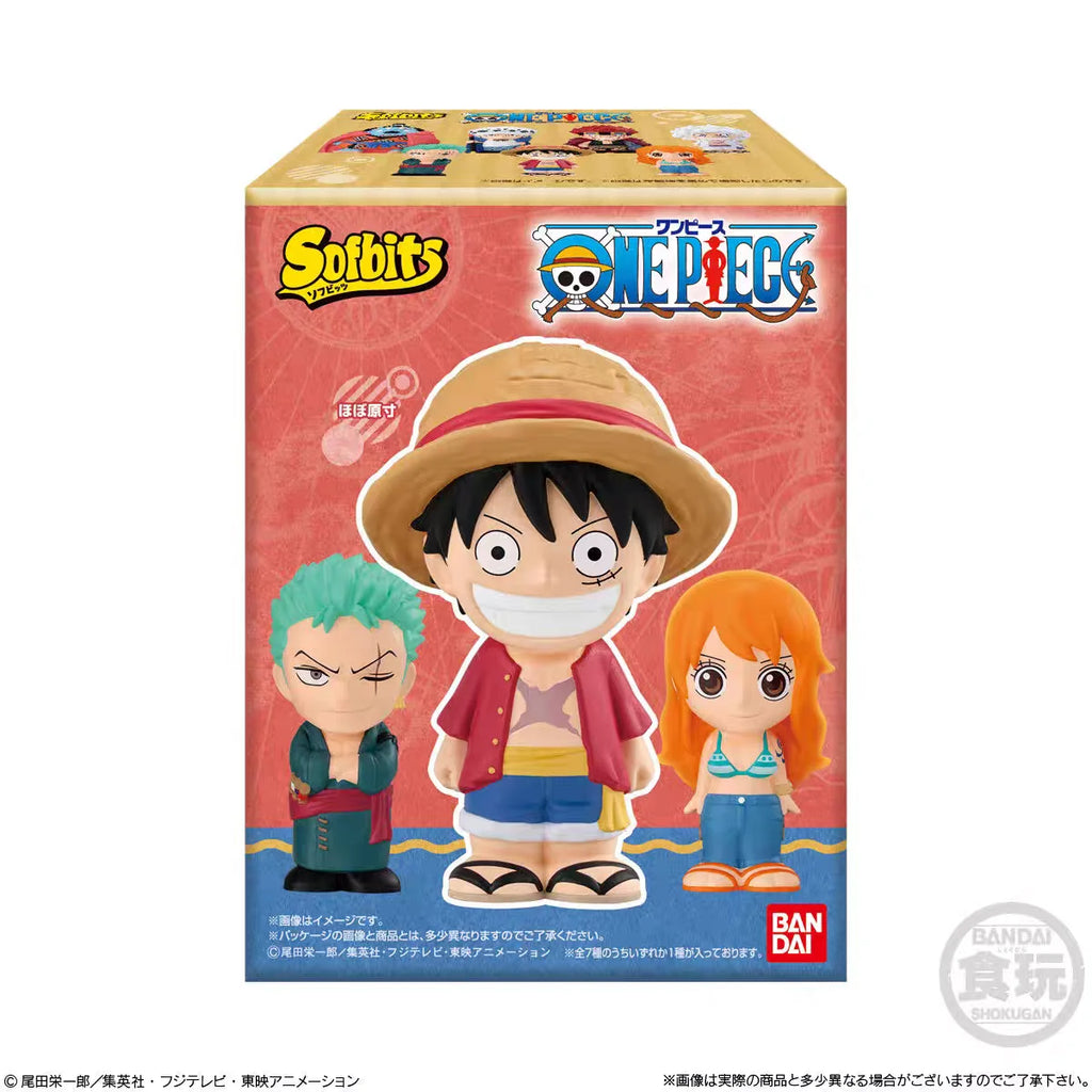 One Piece Original Bandai In Stock Gear 5 Luffy Nika Jinbe Soft Blind Box Anime Figure Desktop Ornament Model Collect Toys Gifts