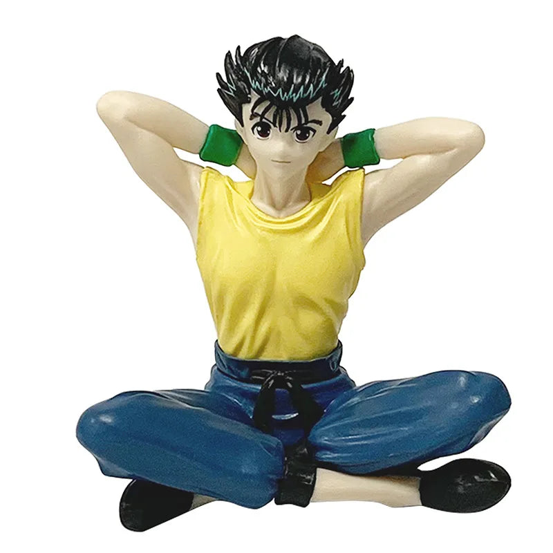 Figura de Anime YuYu Hakusho de 8cm, figura de acción de Urameshi Yusuke, figura de tapón de fideos Kurama, colección de PVC par