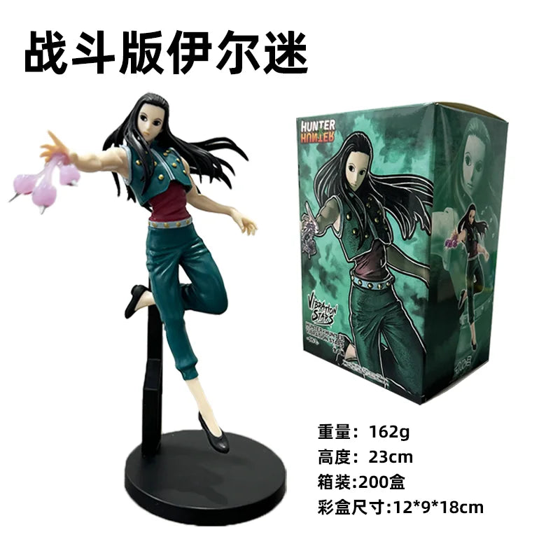 23CM Anime HUNTER×HUNTER Illumi Zoldyck Instant Figure VIBRATION STARS Model Toy Gift Collection Action Figure PVC Boxed