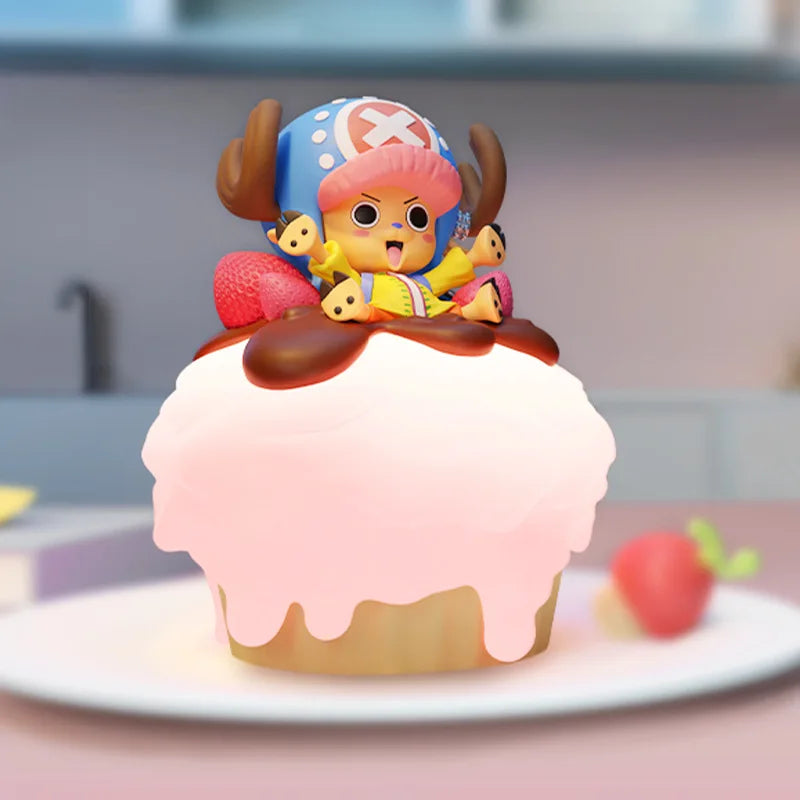 Genuine One Piece Sweet Dream Series Blind Box Luffy Chopper Rechargeable Led Humanoid Night Light Model Display Gift For Kids