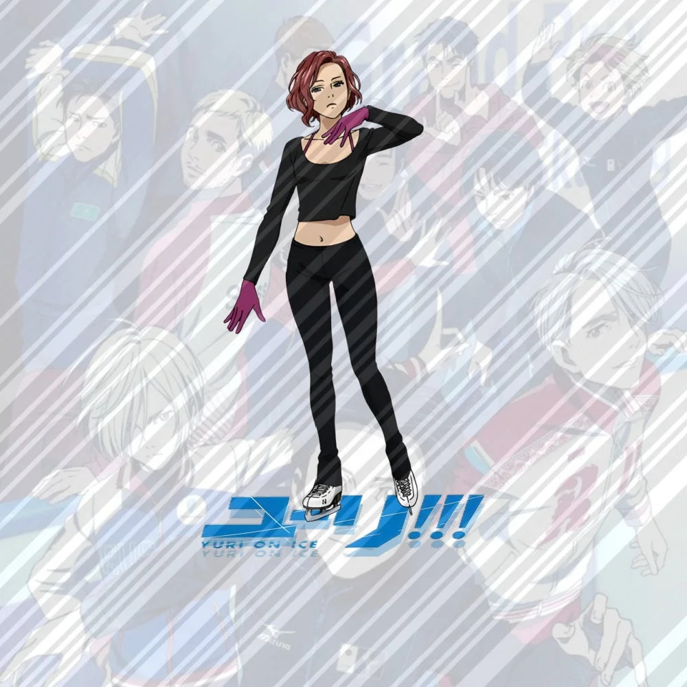 15CM NEW Anime Yuri on Ice Acrylic Stand Model Cosplay Charm Characters Ornament Accessories Goods Collection Christmas Gifts