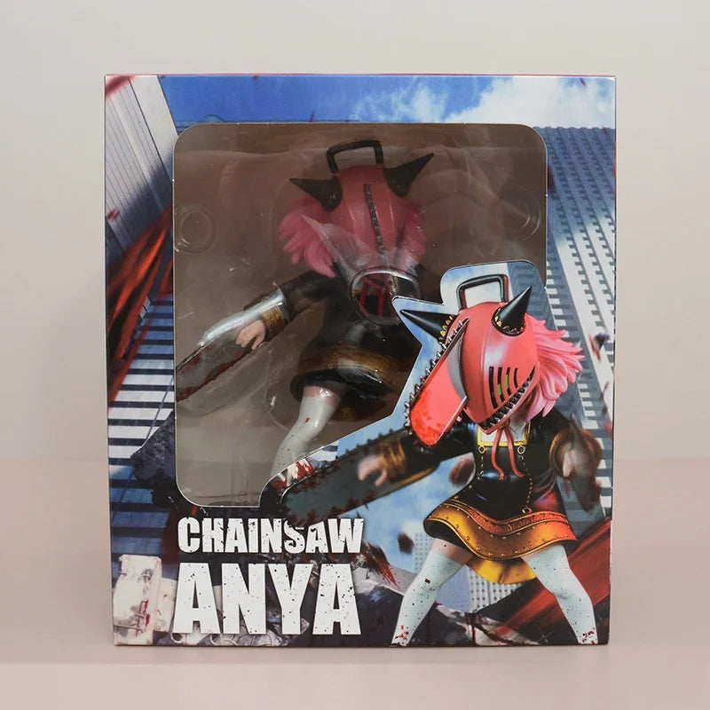 New Spy×Family Figure Anya Forger Figures Anya Cos Chainsaw Man Figurine Pvc Model Doll Collection Room Decoration Toys Gifts