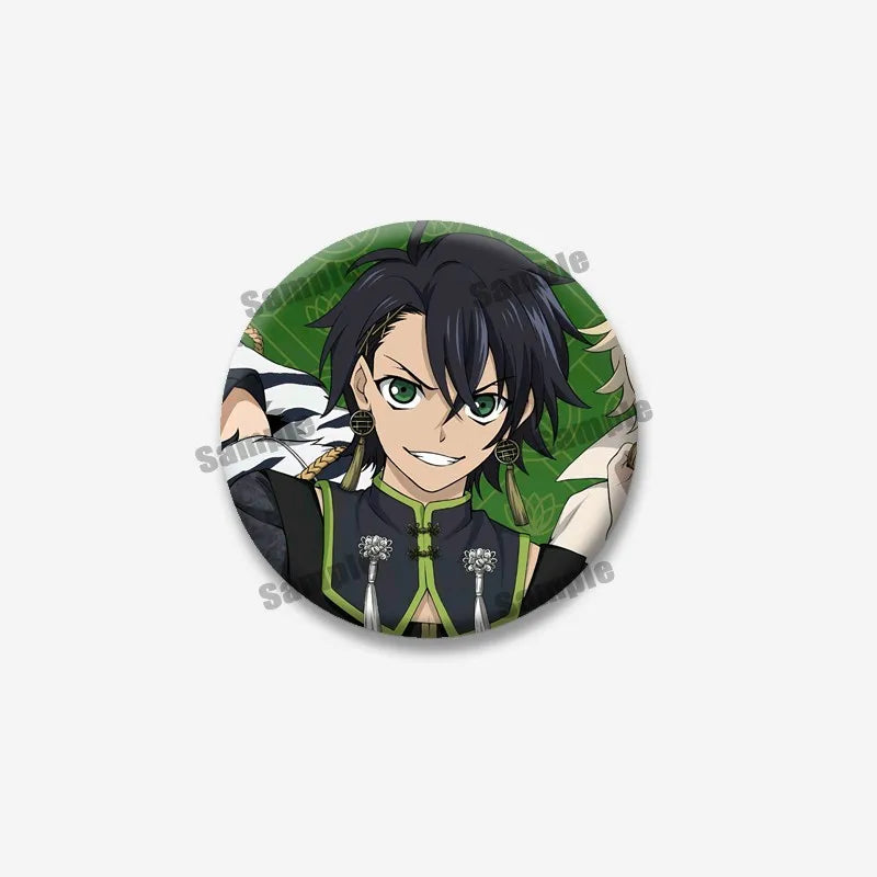 Anime Seraph of The End Characters Lapel Pins Custom Cute Brooch Cartoon Cosplay Badges Backpack Hat Accessories Kids Toys Gifts
