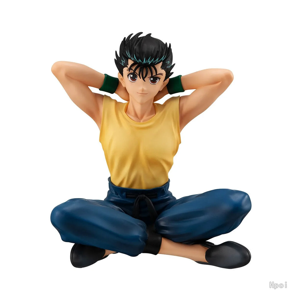 9CM Anime  YuYu Hakusho Yuusuke Urameshi Kurama Figure Fleeting Shadow PVC Cute version Model Children's Gift Toys 9