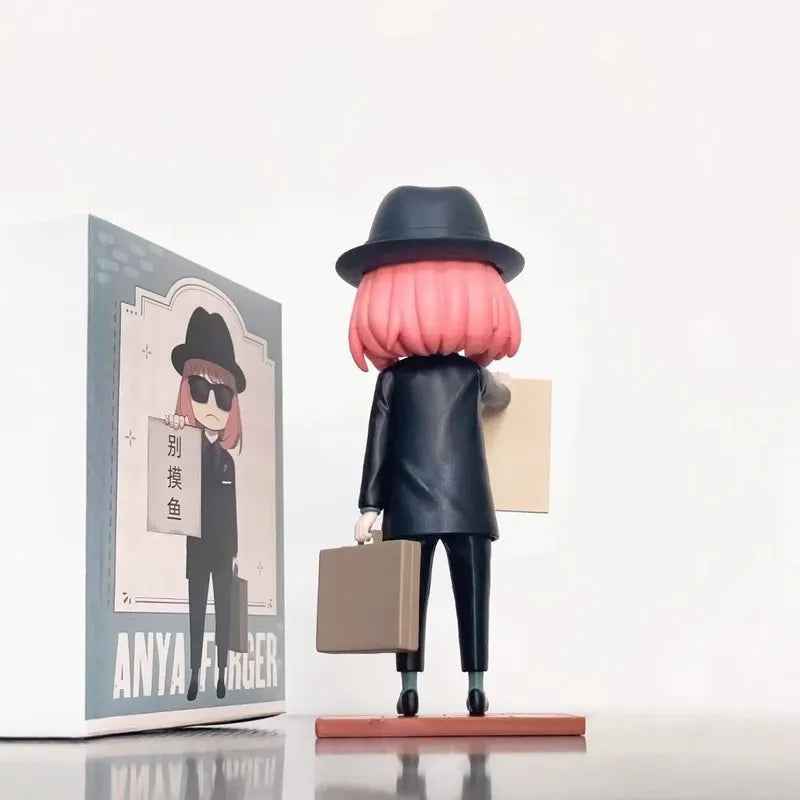 15cm Spy×Family Anya Forger Never Fish In Trouble Water Agent Anime Figure Model Statue Collection Desktop Decoration Ornament