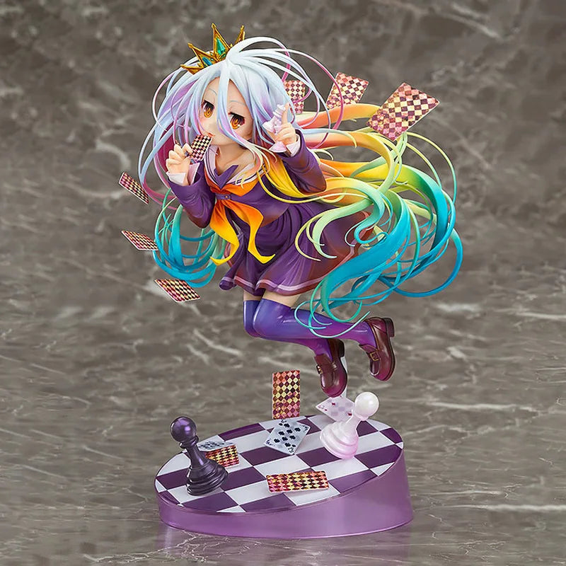 Anime NO GAME NO LIFE Standing posture Action Figure PVC Model Statue Toy Doll Desk Decor Collection Gifts boxed