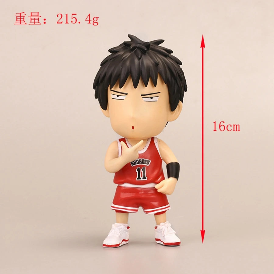 16cm Japan Basketball Slam Dunk Anime Figure Sakuragi Hanamichi Action Figure Rukawa Kaede Figurine Adult Collection Model Toys