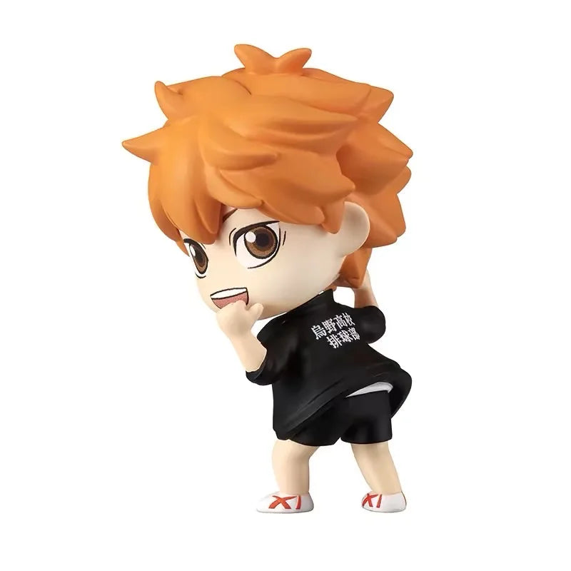Haikyuu Anime Figures Toy Hinata Shoyo Tobio Kageyama Kei Tsukishima Tadashi Yamaguchi Toy Figures Capsule Toys