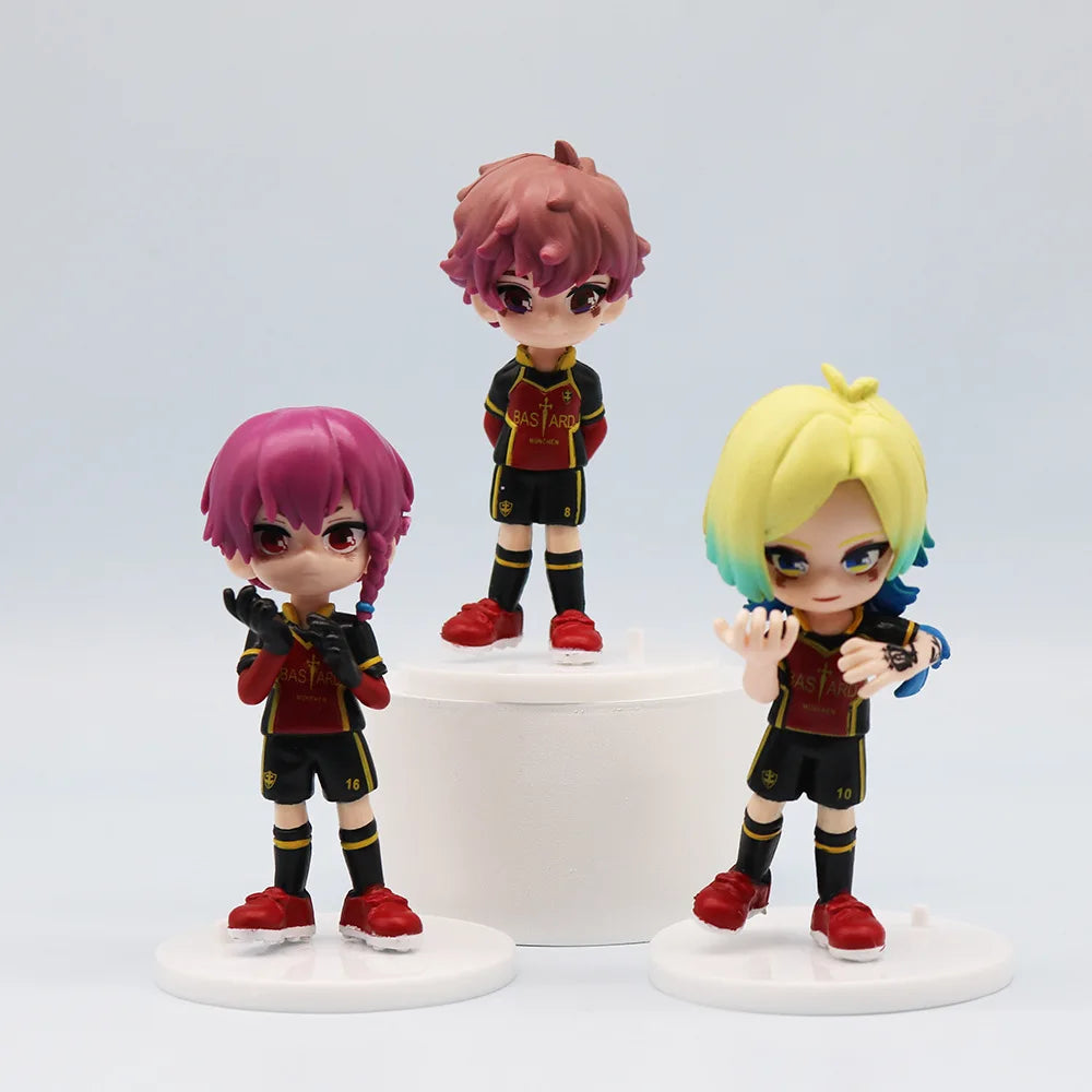 6pcs/set BLUE LOCK Action Figure Toys 9cm Anime Sagi Yoichi Chigiri Hyoma Nagi Seishiro Figures Collection Model Figurine
