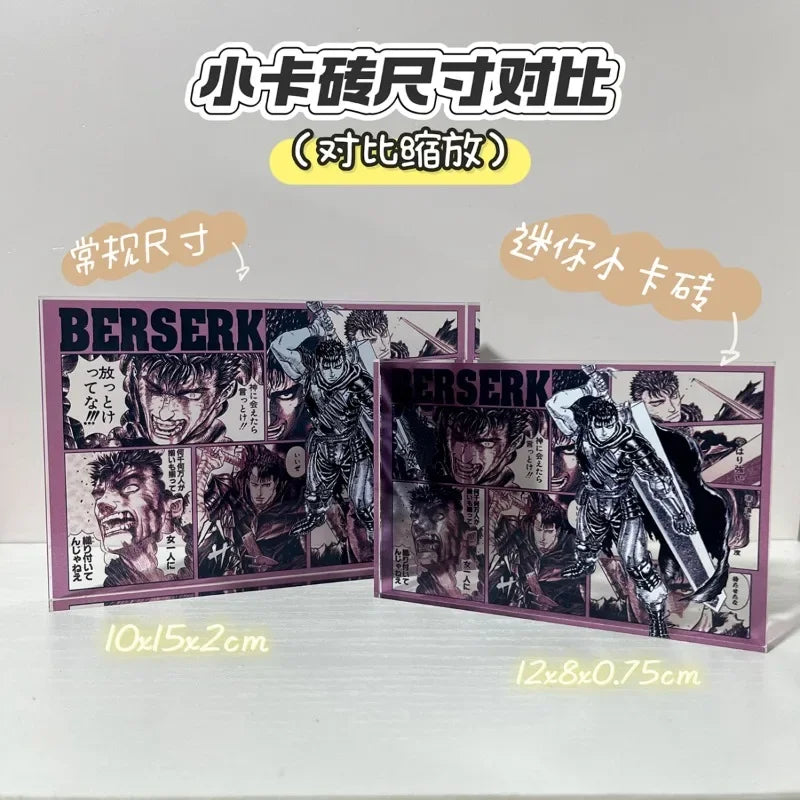 Cartoon Anime berserk Guts Acrylic Brick Transparent Desktop Ornament Decoration Student Hobbie Collection Birthday Gift